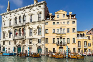 VENICE, İTALYA - 12 Ekim 2014 'te Venedik' te motorlu kalkış başladı