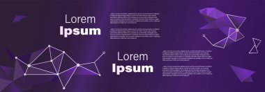 Vektör afiş şablonu. İzleyicilerinizle paylaşmak istediğiniz ilham verici ve cesaret verici düşünceler için kopya alanı olan soyut bir arkaplan.