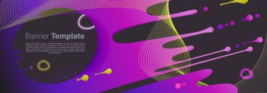 Vektör afiş şablonları seti. İzleyicilerinizle paylaşmak istediğiniz ilham verici ve cesaret verici düşünceler için fotokopi alanı olan geleceksel arka plan.