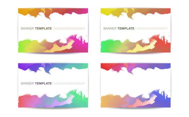 Vektör paneli şablonu. İzleyicilerinizle paylaşmak istediğiniz ilham verici ve cesaret verici düşünceler için fotokopi alanı olan geleceksel arka plan.