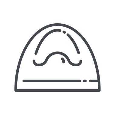 Vektör çocukluğu ve hamilelik çizgisi simgesi şeffaf arkaplanda izole edildi. Bebek tuvaleti.