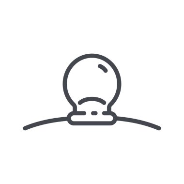 Şeffaf arkaplanda vektör alternatif tıp çizgisi simgesi izole edildi. Kaplama tedavi işareti