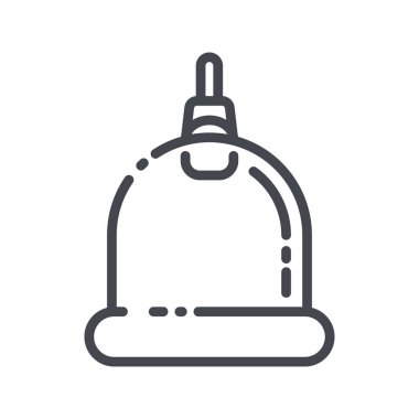 Şeffaf arkaplanda vektör alternatif tıp çizgisi simgesi izole edildi. Kaplama tedavi işareti