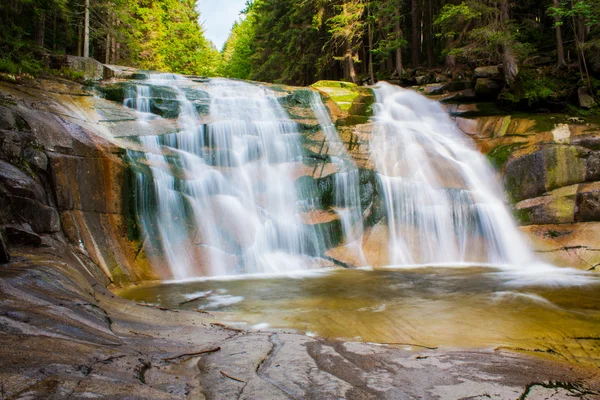 Mumlava waterfall — Stock Photo, Image