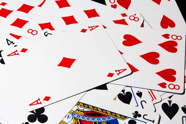 Poker cards backgroud — Stock Photo, Image