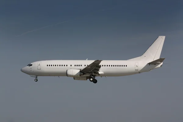 Wit vliegtuig — Stockfoto
