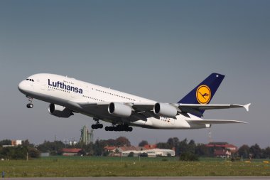 A380 Lufthansa clipart