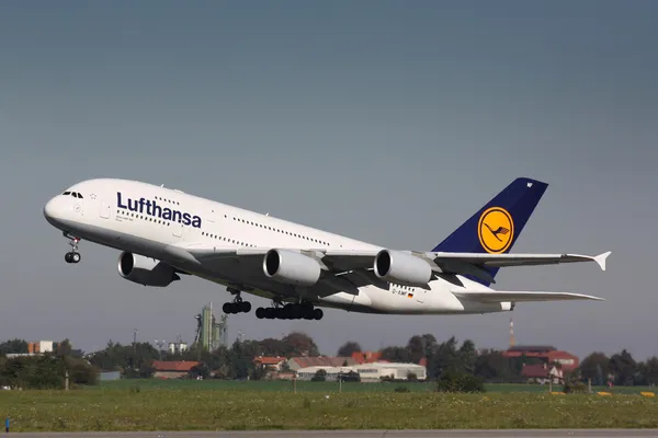 A380 Lufthansa — Stockfoto