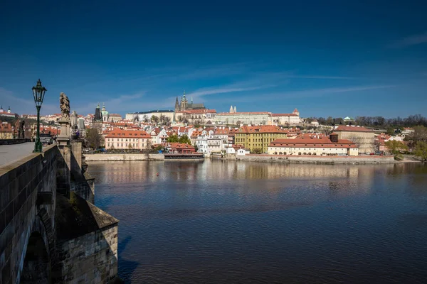 Prager Burg Leeren Stadtzentrum Während Der Quarantäne — Stockfoto