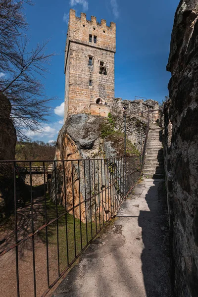 Helfenburk Καταστροφή Του Μεσαιωνικού Κάστρου Στην Κεντρική Βοημία Τσεχική Δημοκρατία — Φωτογραφία Αρχείου