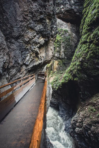 Liechtenstein Gorge Särskilt Smal Ravin Med Väggar Upp Till 300M — Stockfoto