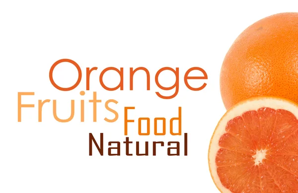 Egy és fél narancs — Stock Fotó