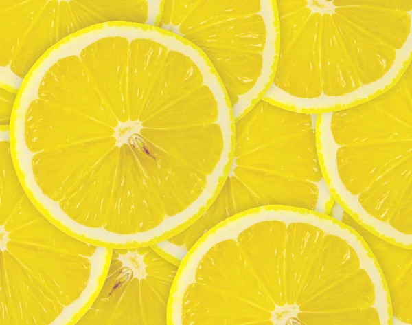 Abstract background with citrus-fruit of lemon slices. — Stock Photo, Image