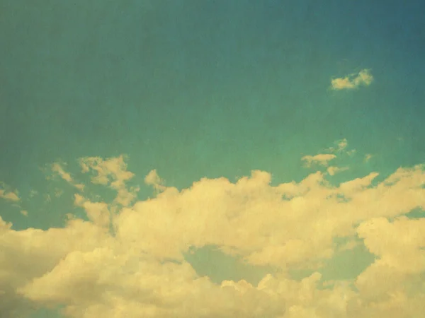 Retro image of cloudy sky — Stock Photo, Image