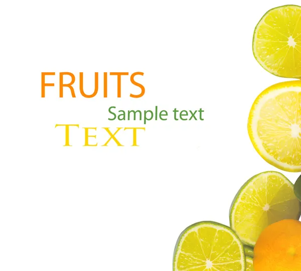 Vitamin C Overload, Stacks of sliced fruit — Stock Photo, Image