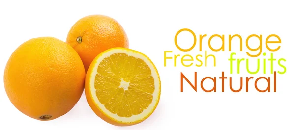 Twee en een half sinaasappelen — Stockfoto