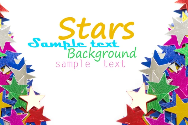 Colored stars background for your text on photo, and other. — Stock Photo, Image