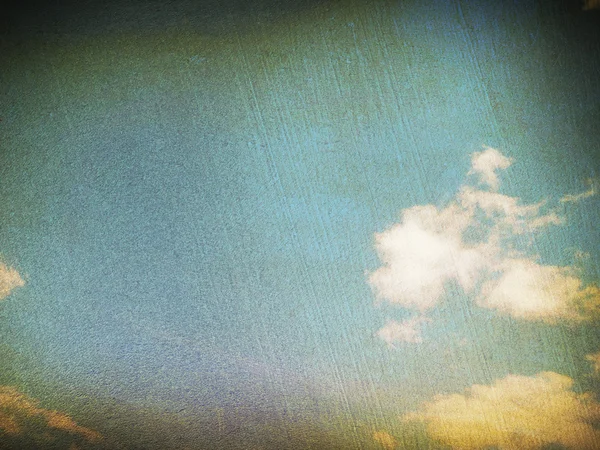 Retro image of cloudy sky — Stock Photo, Image