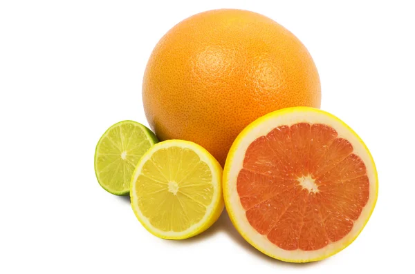 Image of a fresh lime,lemon and orange — Stock Photo, Image