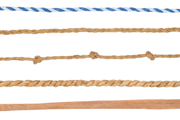 collection of various ropes