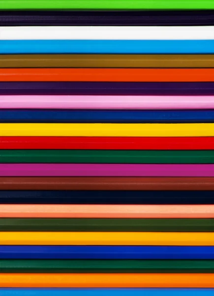 Bakgrund av trä färgpennor för barnens kreativitet — Stockfoto