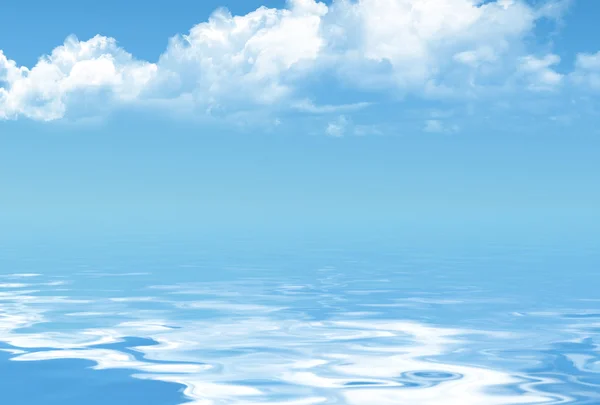 White clouds in blue sky — Stock Photo, Image