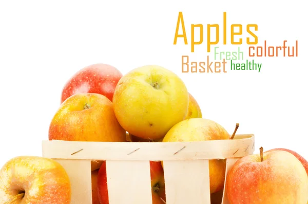 Manzanas frescas y coloridas —  Fotos de Stock