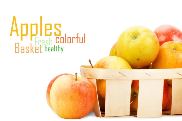 Fresh and colorful apples — Stock Photo, Image