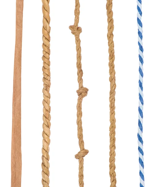 Колекція різних мотузок — стокове фото