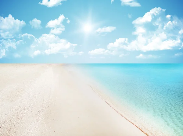 Sand and Caribbean sea — Stock Photo, Image