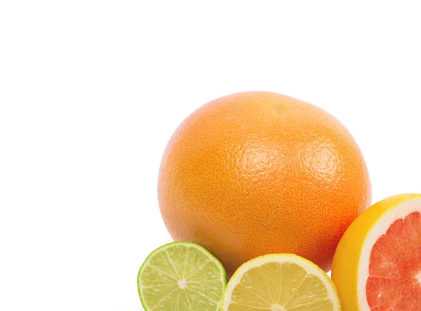 Bild einer frischen Limette, Zitrone und Orange — Stockfoto