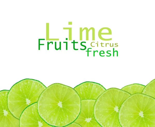 Lime slices background — Stock Photo, Image