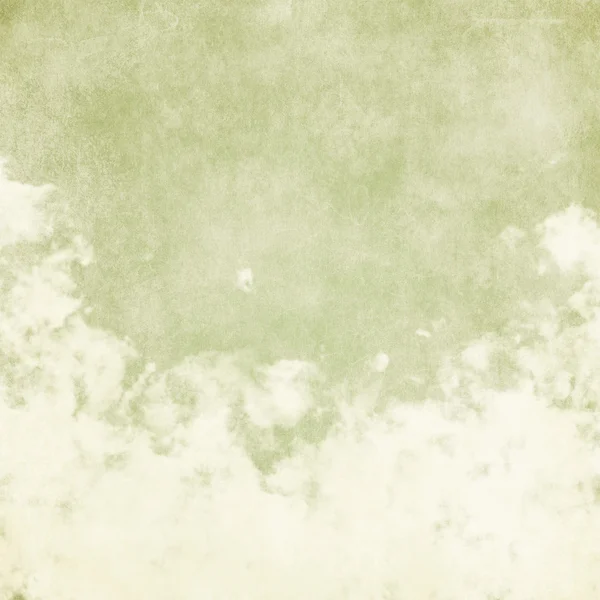 Obloha, mlhy a mraky na papíře s texturou, vintage — Stock fotografie
