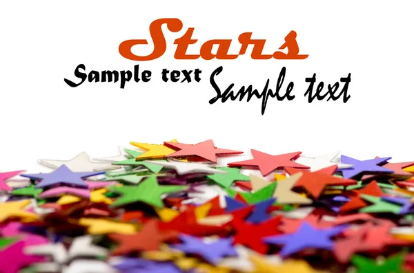 Fondo de estrellas de colores para su texto en la foto, y otros . —  Fotos de Stock