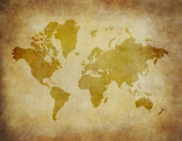 Map world on paper background Style Grunge — Stock Photo, Image