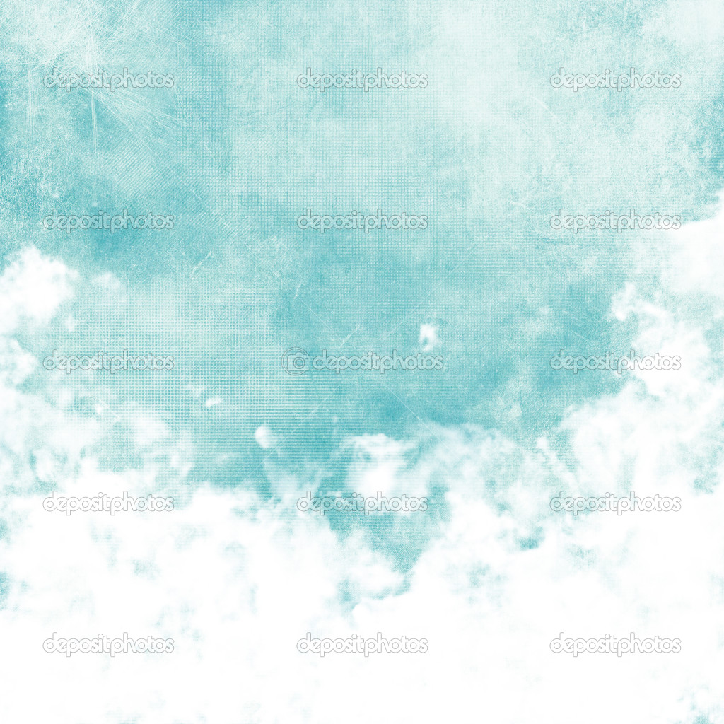 Grunge image of blue sky.