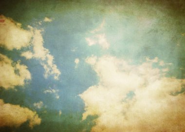 Vintage gökyüzü arka plan, doku gökyüzü tabanı ile.