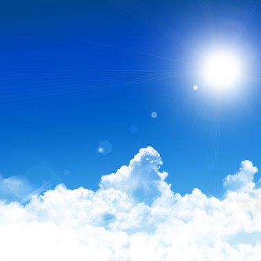 Mavi gökyüzü arkaplanı