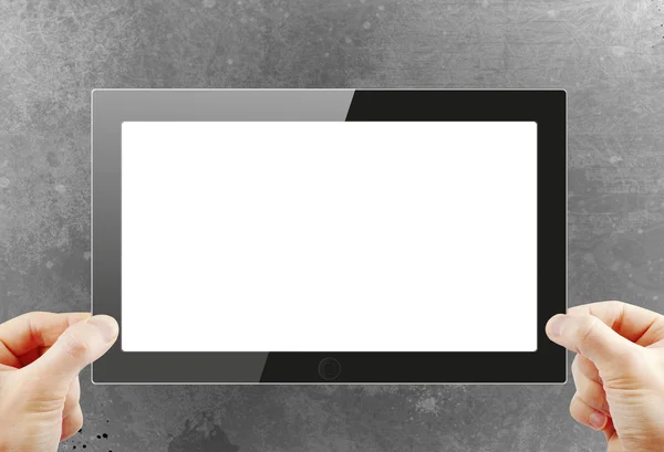 Preto genérico tablet pc, 3d render . — Fotografia de Stock