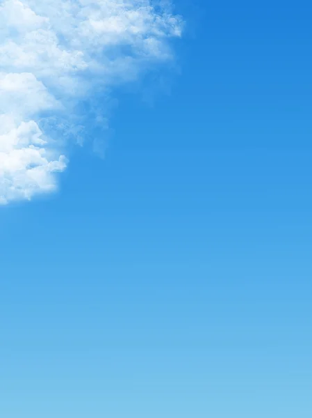 Cielo azul está cubierto por nubes blancas —  Fotos de Stock