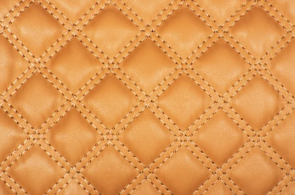 Sepia picture of genuine leather upholstery — Stock Photo, Image