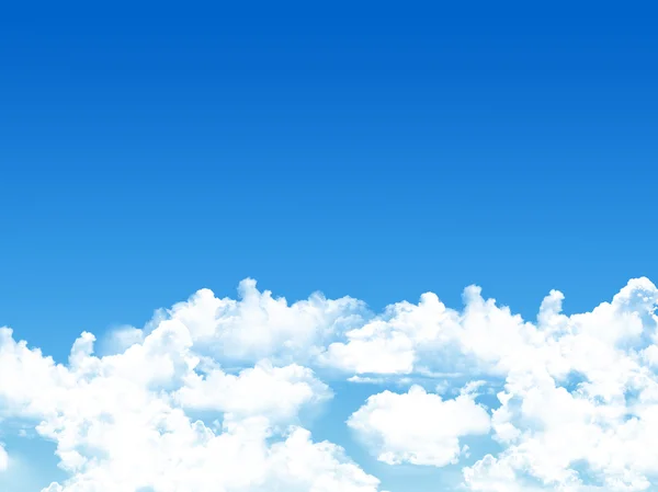 Blue sky background with tiny clouds — Stock Photo, Image