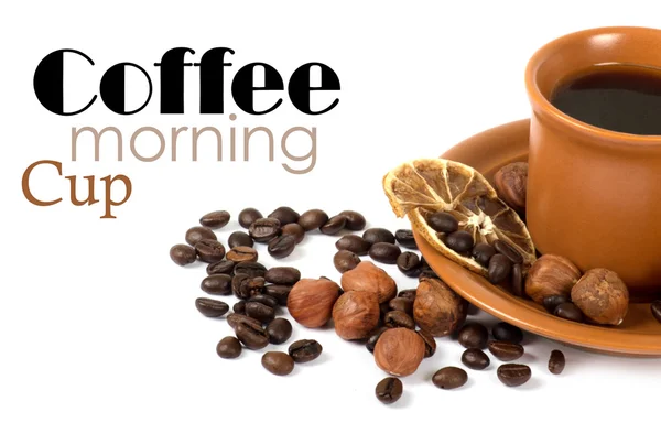Kaffee mit Zutaten — Stockfoto