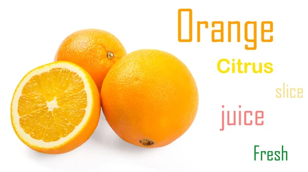 两个半橘子 — 图库照片