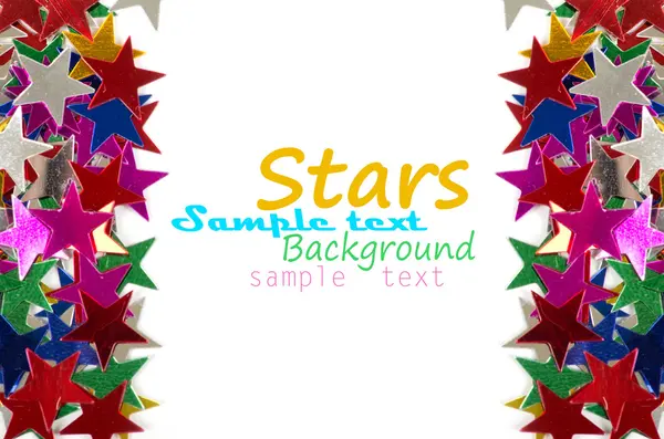 Colored stars background for your text on photo, and other. — Stock Photo, Image