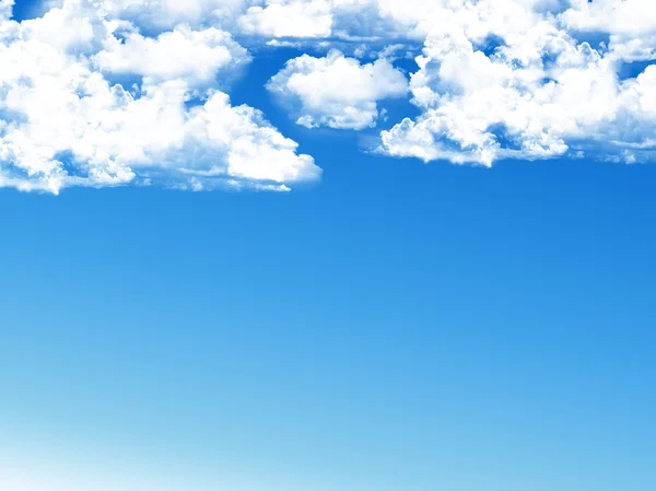 Blue sky background with tiny clouds — Stock Photo, Image