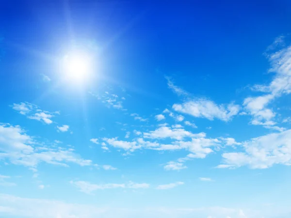 Blue sky with cloud closeup — Stock Photo, Image