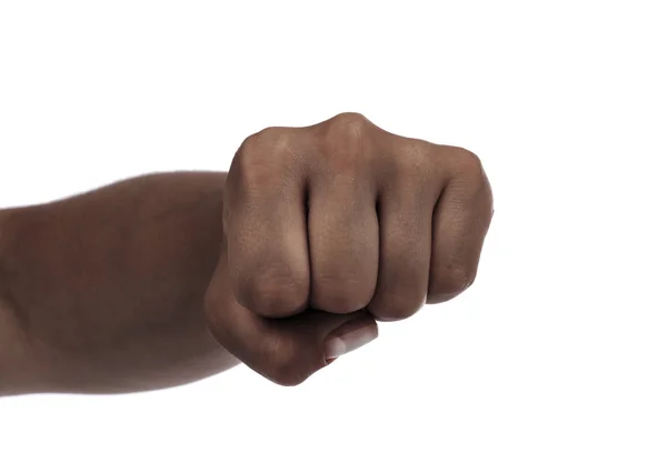 Fist isolated on a white background — Stock Photo, Image