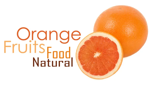 One and half oranges — Stock Photo, Image