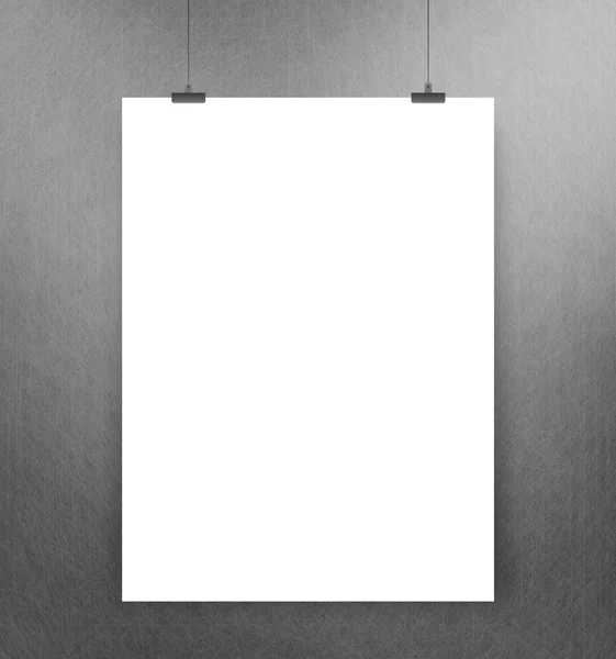 White poster — Stock Photo, Image